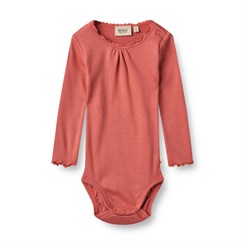 Wheat Lotta Body Rib LS - Faded rose